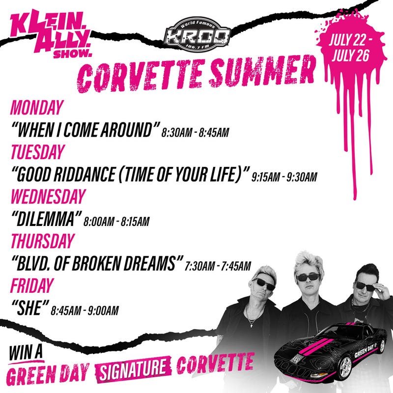 Corvette Summer calendar