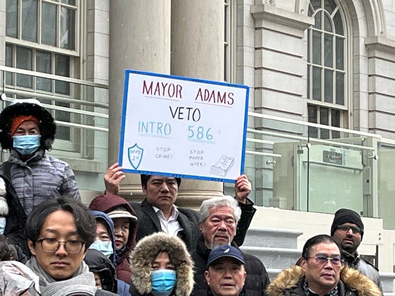 Mayor Admas VETO