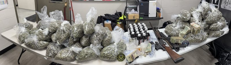 Seized items in Jan 16th bust