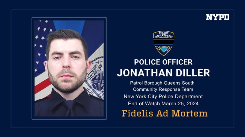 Jonathan Diller was shot Monday evening in Far Rockaway