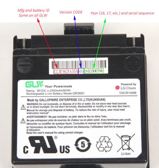 A guide to identify the recalled batter pack on Razor hoverboards