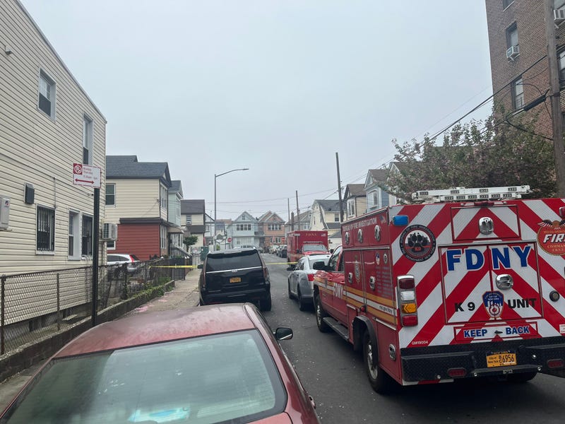 The FDNY remained at the scene Thursday morning as an investigation continued