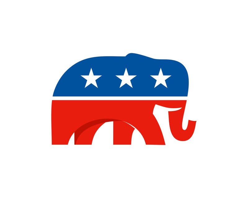 Elephant Republican Party modern logo