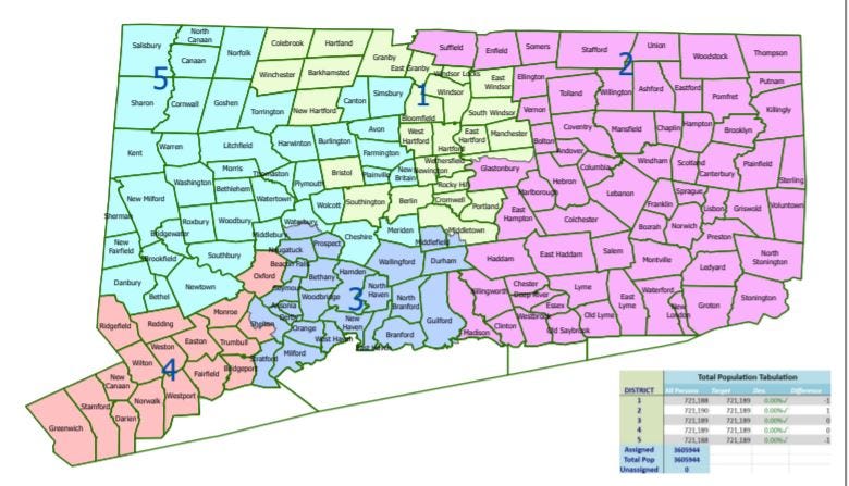 Republicans' redistricting plan, as presented to the State Supreme Court