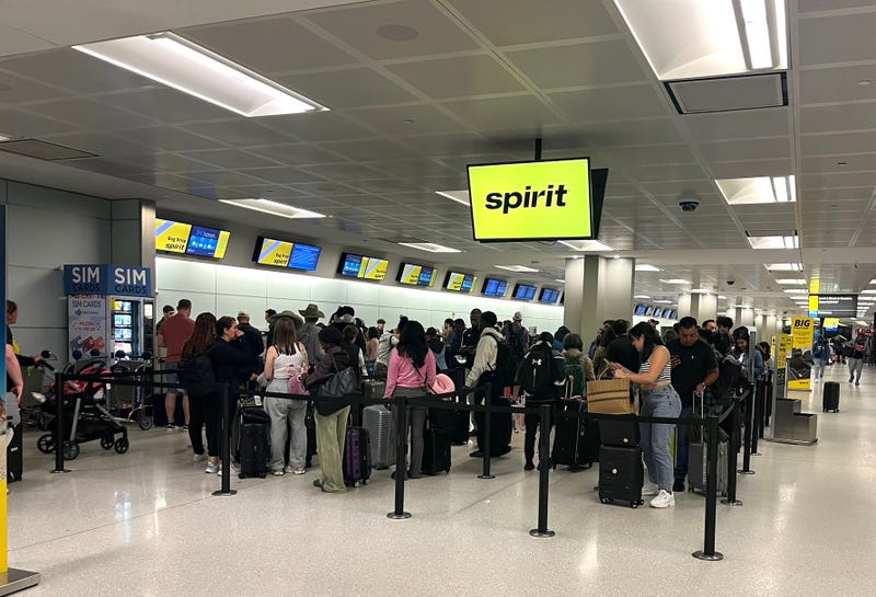 Travelers gather in Terminal B at Newark Airport on May 24, 2024