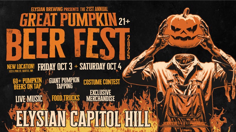 Your Chance To Win Tickets To Elysian's Great Pumpkin Beer Festival This Weekend On 107.7 The End!