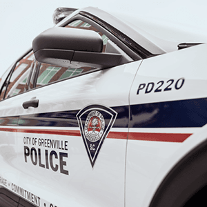 Greenville Police Department patrol vehicle