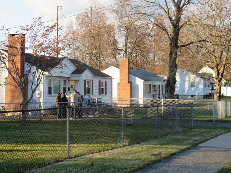 Homes along Granby St. in the Blue Hills neighborhood of Hartford that were damaged in street flooding over the summer. Photo 11/29/21