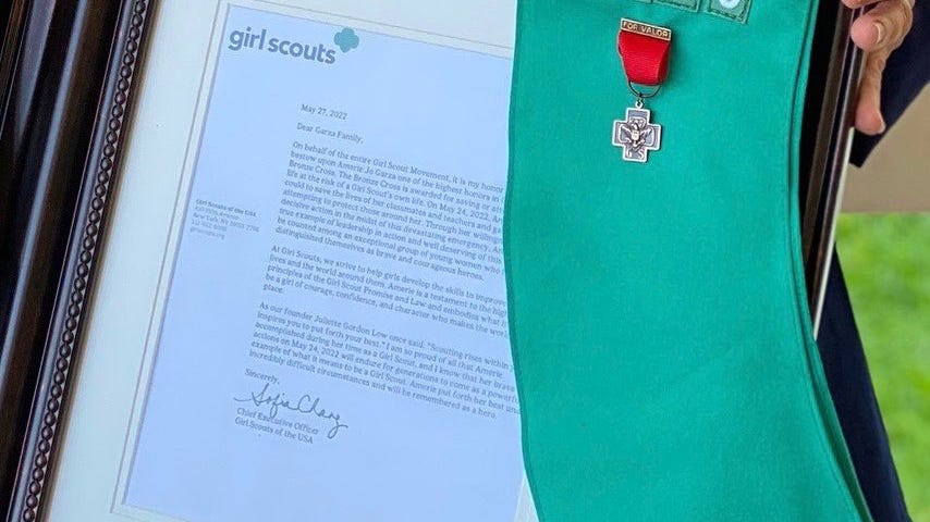 Girl Scouts award ‘highest honor’ to 10-year-old killed in Uvalde school shooting