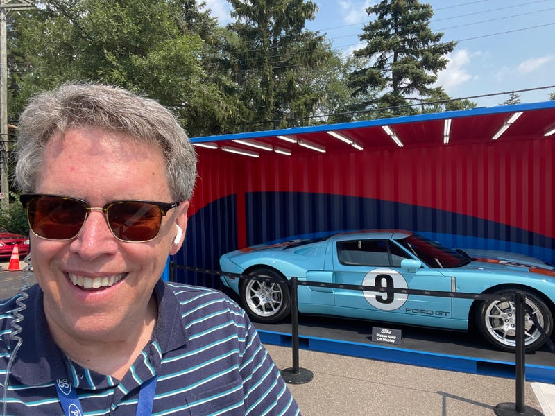 Jeff Gilbert and Ford GT that he test drove in 2005