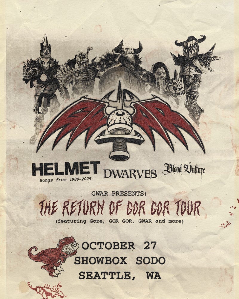 KISW Metal Shop Presents GWAR at Showbox SoDo