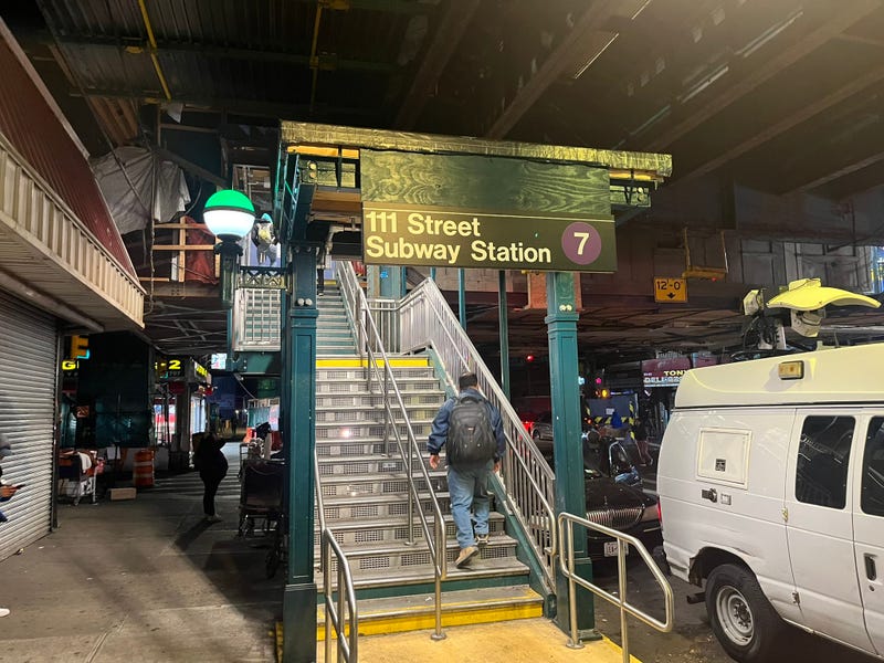 A girl was killed at the 111th Street subway station while subway surfing with a friend