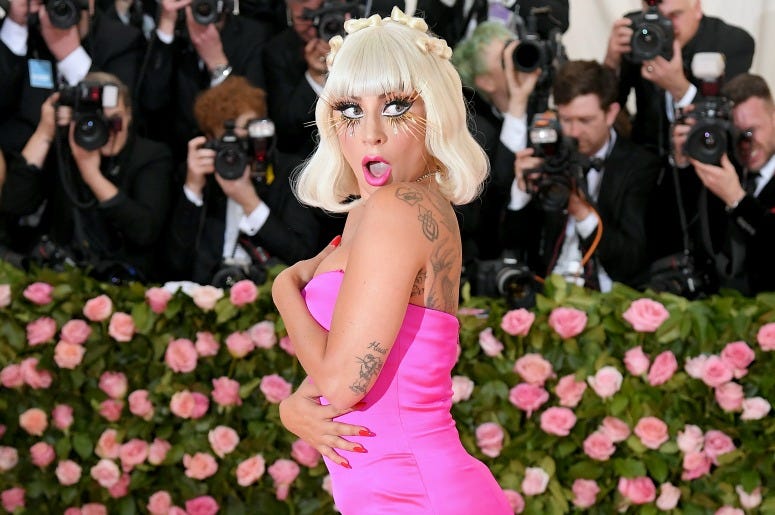  Lady Gaga attends The 2019 Met Gala Celebrating Camp
