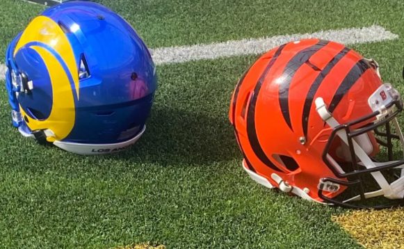 Rams Hat and Bengals hat