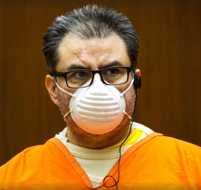 Naason Joaquin Garcia, the leader of the Guadalajara-based La Luz del Mundo church, at his bail hearing held at Clara Shortridge Foltz Criminal Justice Center on Wednesday, Aug. 5, 2020 in Los Angeles, CA.