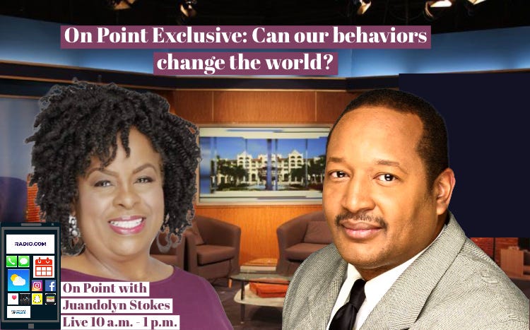 Garry Harris, Founder and President of the Center for Sustainable Communities shares with Juandolyn Stokes of On Point with Juandolyn Stokes how humans are in fact the cause of many of the world's problems.