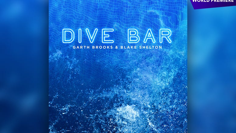 WORLD PREMIERE: Garth Brooks and Blake Shelton Swim Together on 'Dive Bar'