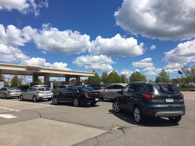 Costco Gas Station line