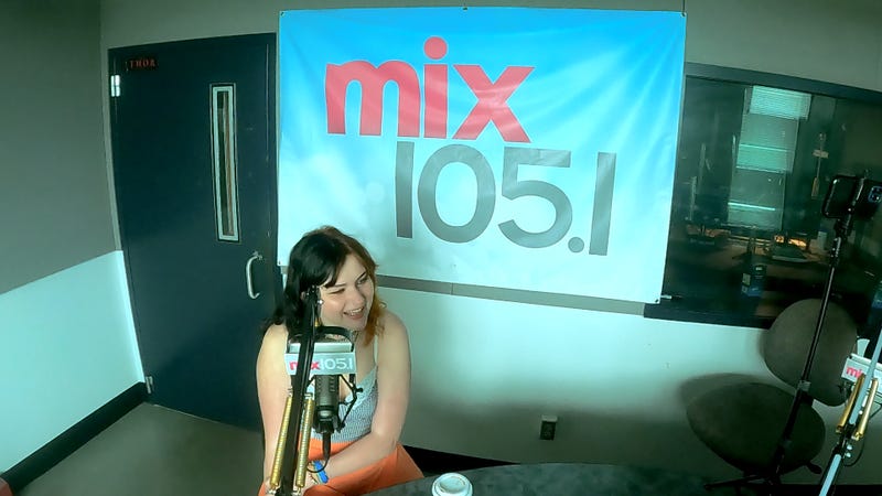 Gayle in studio with Pike