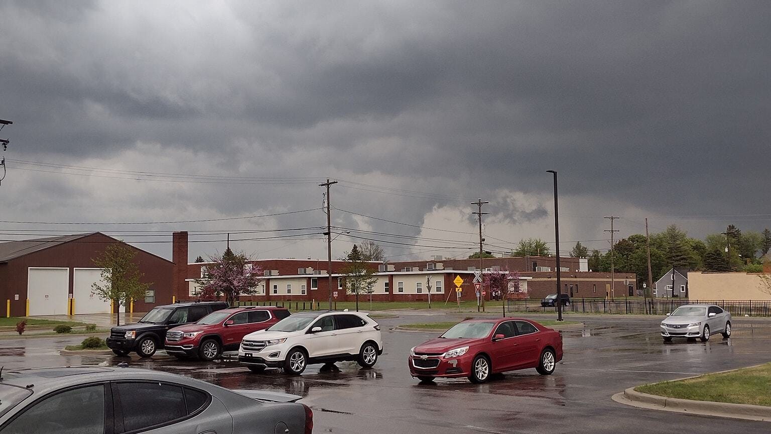 Stores and homes destroyed when large tornado tears through Gaylord, Michigan