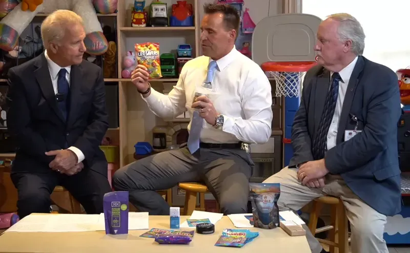 Prosecutor Leyton, Sheriff Swanson and Superintendent Spears
