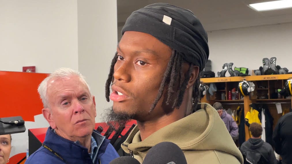George Pickens talks eye black, load management