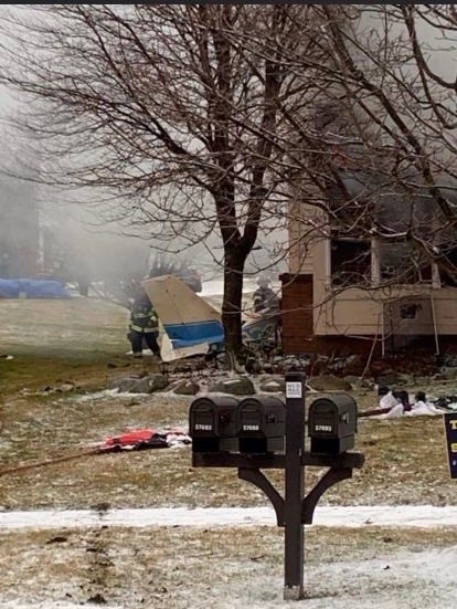 Plane crashes into Lyon Township home