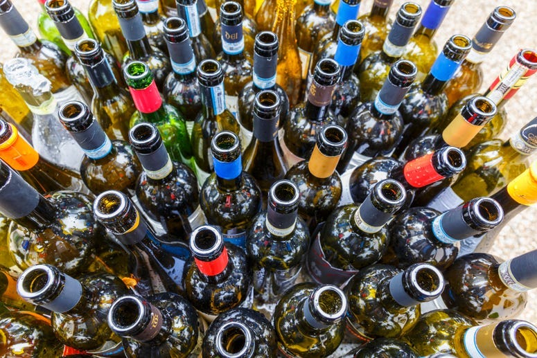 wine bottles