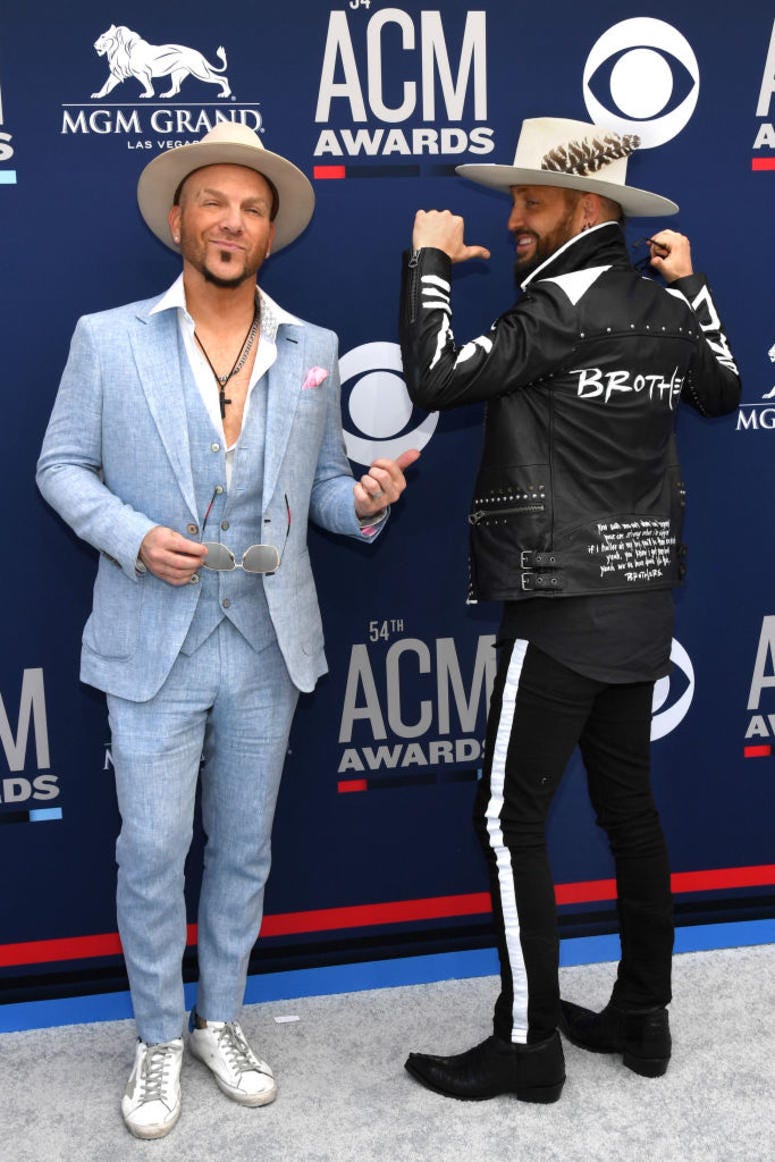 LOCASH attends the 54th Academy Of Country Music Awards at MGM Grand Hotel & Casino on April 07, 2019 in Las Vegas, Nevada