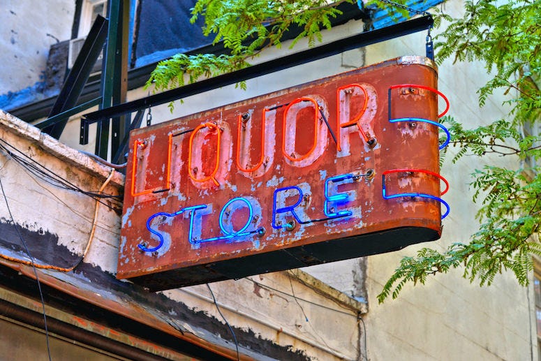 Liquor Store, Neon Sign