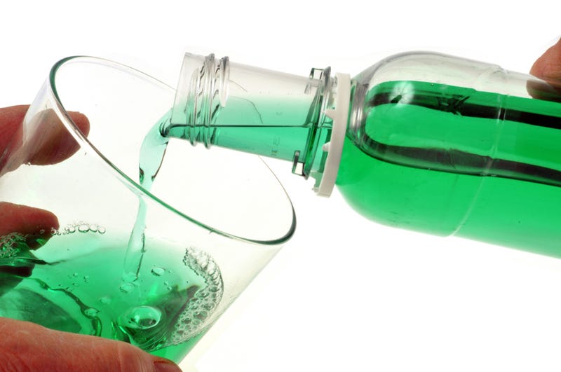Mouth wash stock photo.