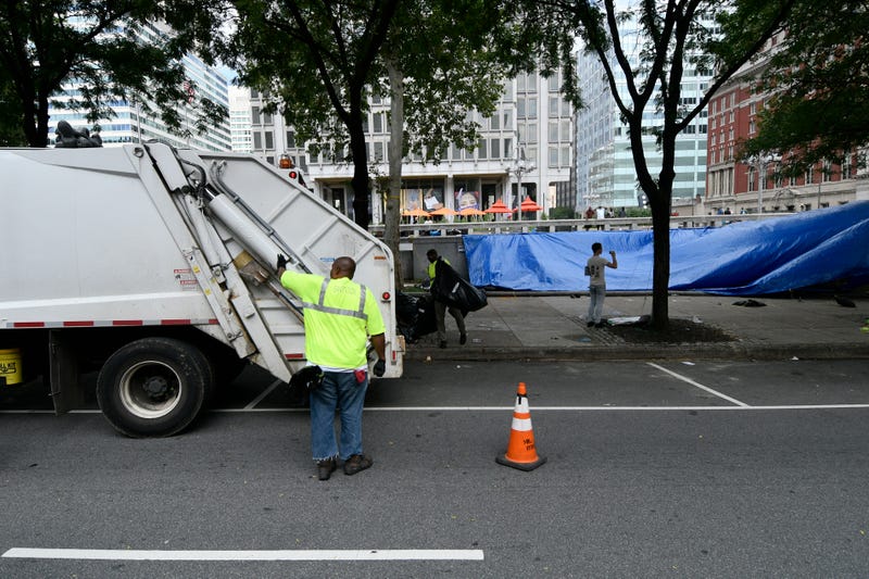 Sanitation Department workers