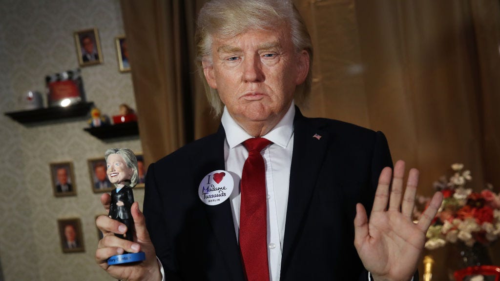 Disney had to disguise Hillary animatronic as Trump after surprise win