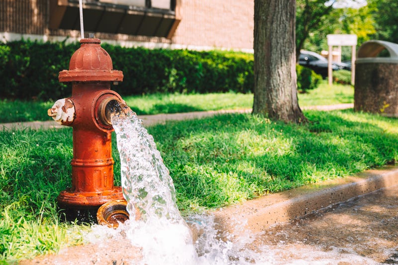 open fire hydrant