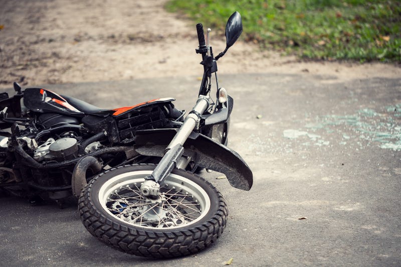 motorcycle in road