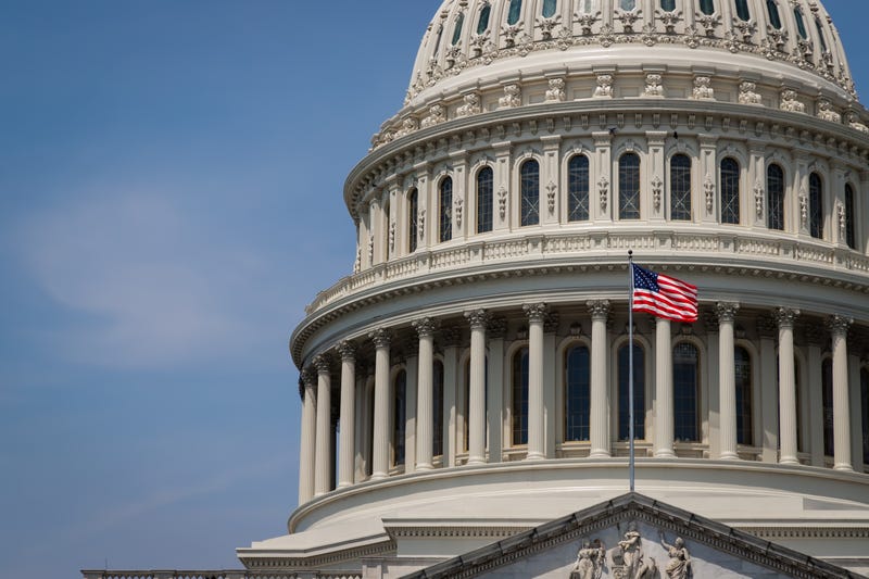 U.S. Capitol with American Flag