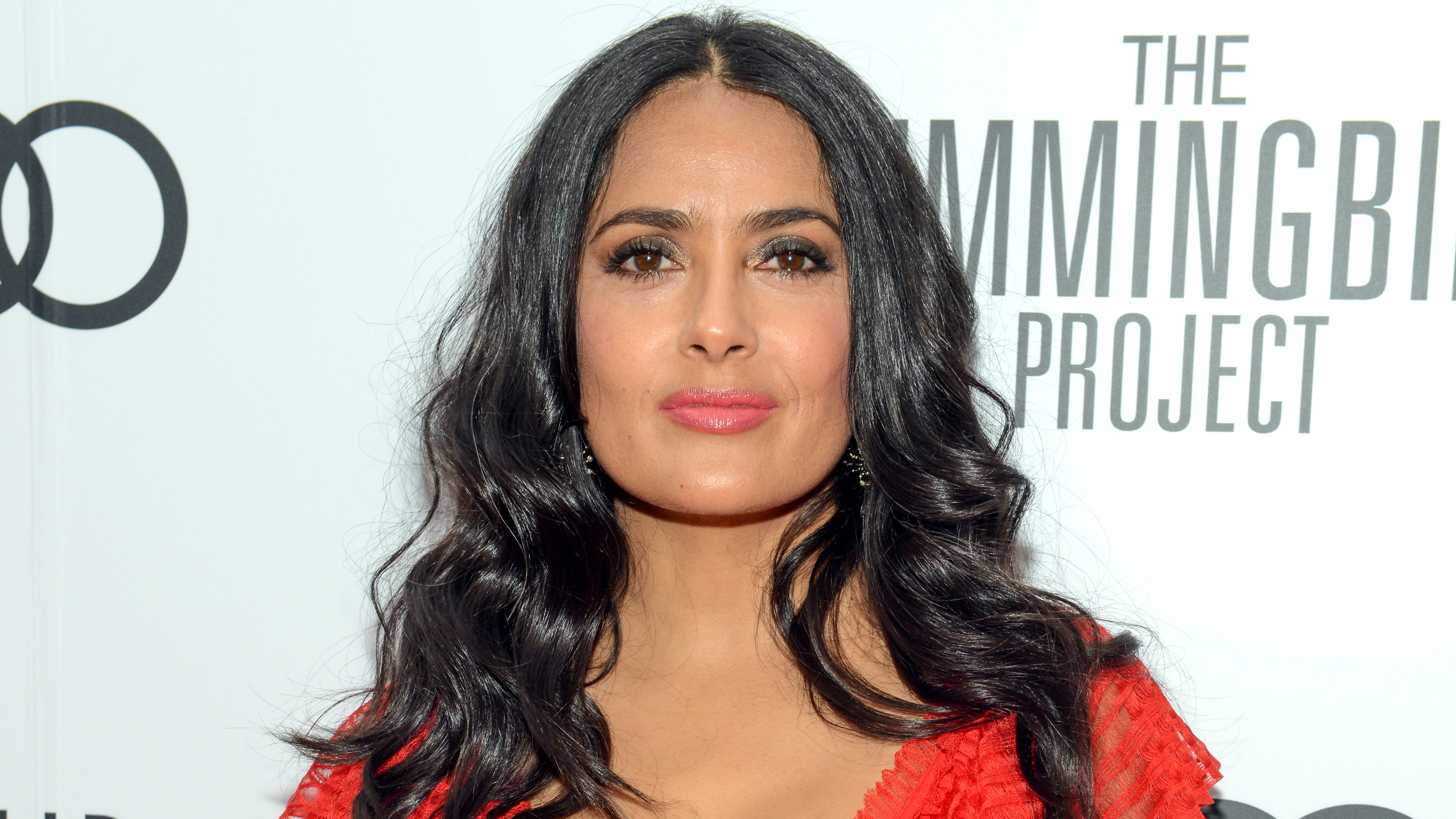 Salma Hayek, 54, looks stunning in polka dots at the premiere of 'The Hitman’s Wife’s Bodyguard'
