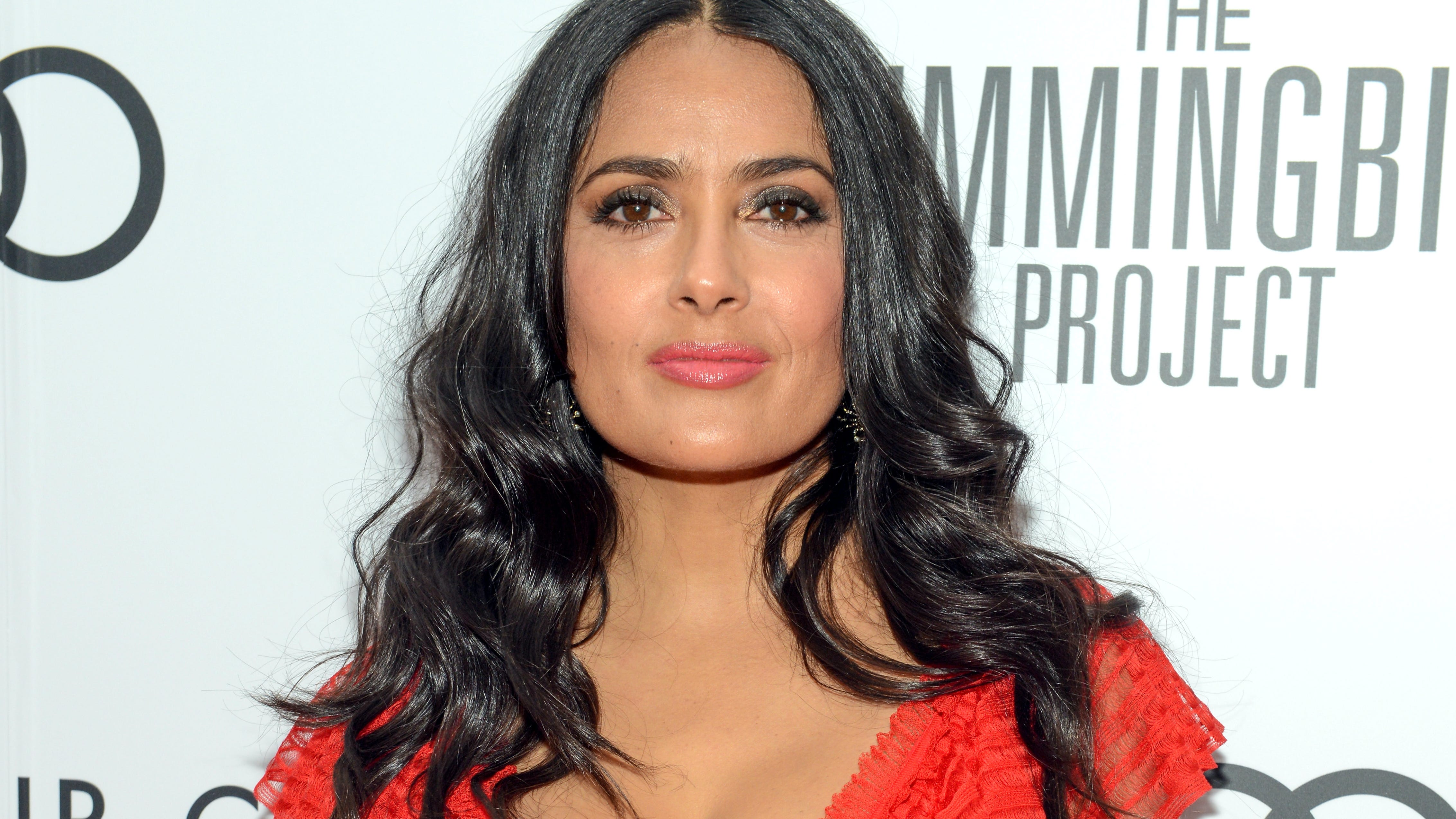 Salma Hayek shares throwback pic in plunging gown to celebrate major Hollywood achievement