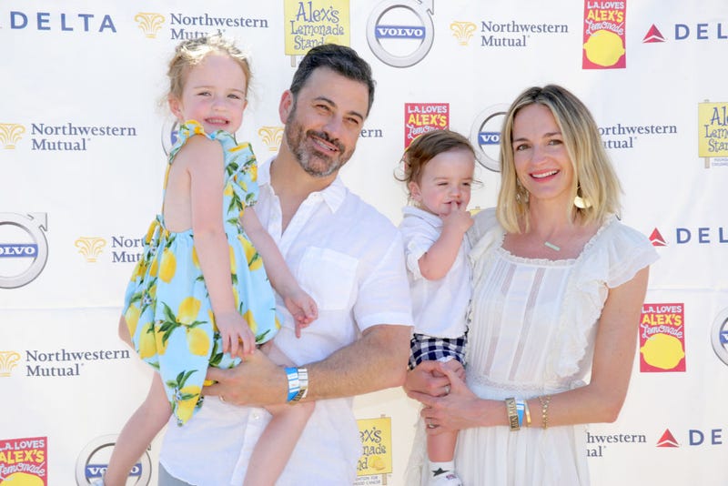 (L-R) Jane Kimmel, TV host Jimmy Kimmel, Billy Kimmel and Molly McNearney attend 2018 LA Loves Alex's Lemonade at UCLA Royce Quad on September 8, 2018 in Los Angeles, California. 