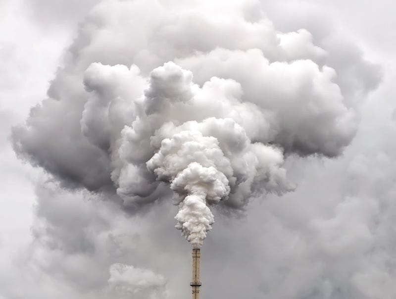 FILE: Smoke from factory pipe.