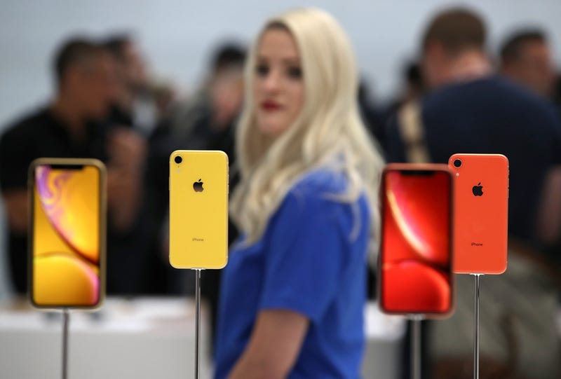 The Apple iPhone XR displayed during an Apple special event.