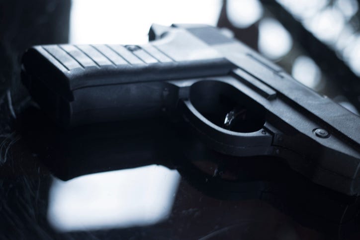 stock image of a handgun
