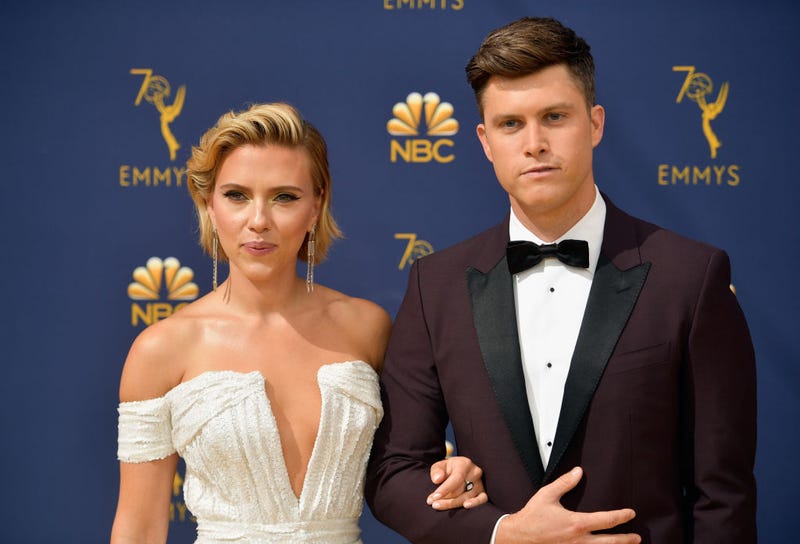 Scarlett Johansson and Colin Jost