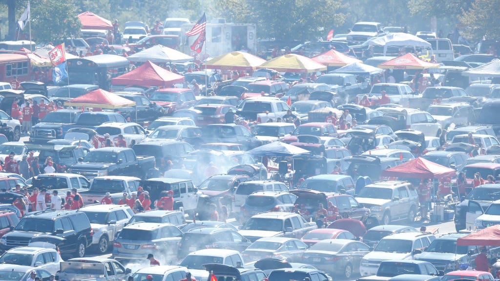 Tailgate disaster: Open grill scorches cars, brings out dozens of firefighters