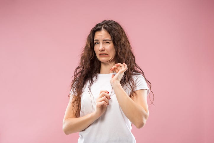 Disgusted woman