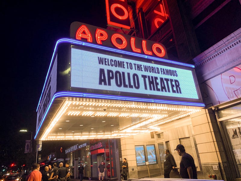NEW YORK, NY - OCTOBER 07: A view outside The Apollo Theater on October 7, 2018 in New York City. (Photo by Noam Galai/Getty Images)