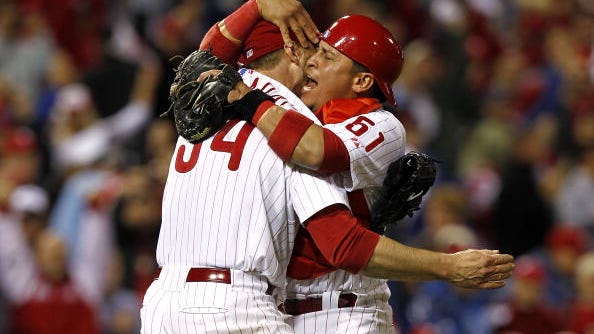 'If I mess it up, I screw this whole thing up': Carlos Ruiz recalls final play of Roy Halladay's playoff no-hitter