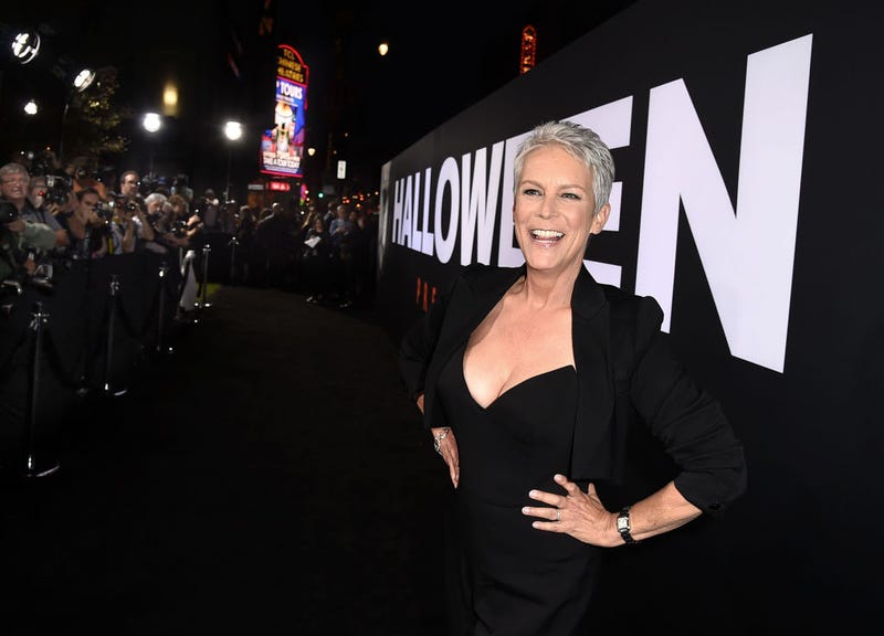 Jamie Lee Curtis arrives at the premiere of Universal Pictures' "Halloween" at the TCL Chinese Theatre on October 17, 2018 in Los Angeles, California.