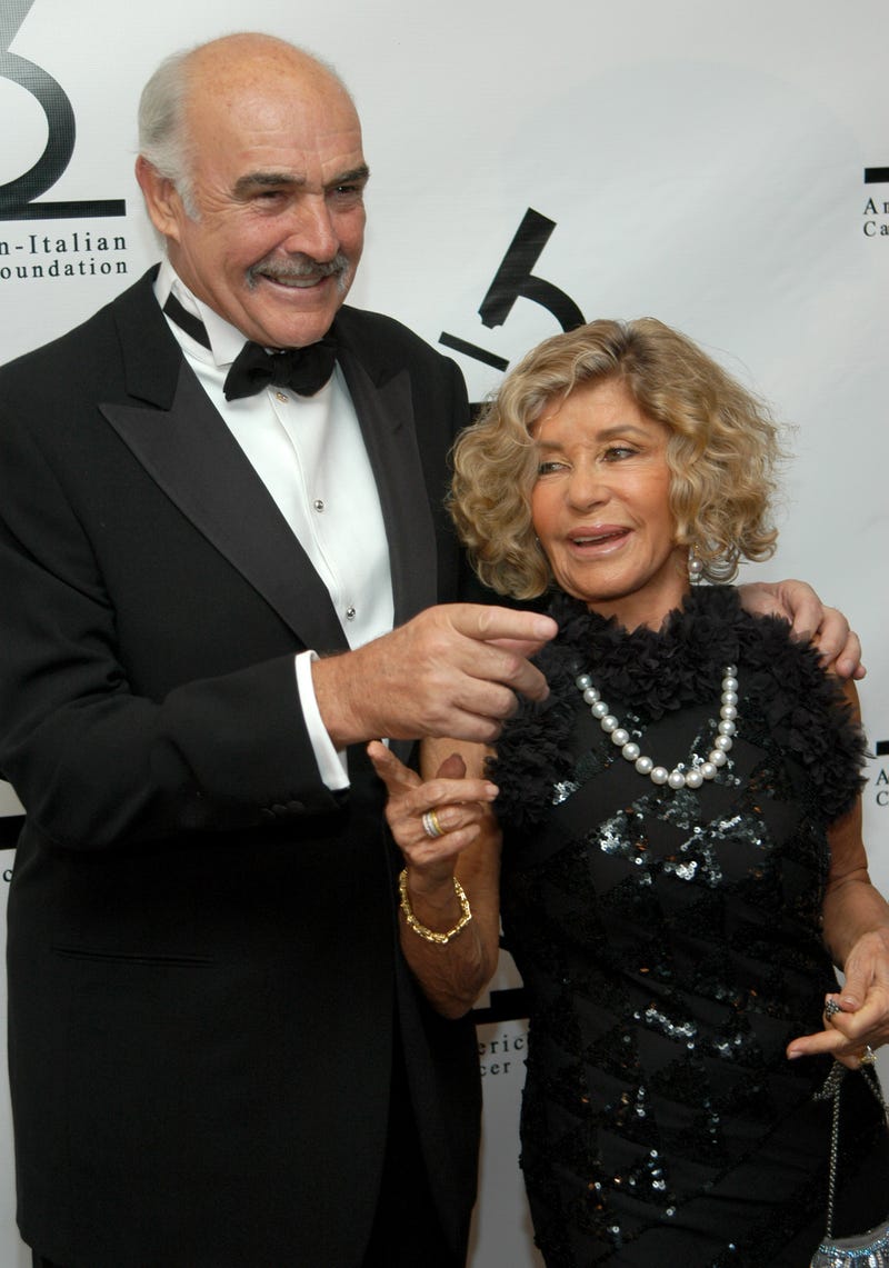 Sir Sean Connery and wife Lady Micheline Connery during American-Italian Cancer Foundation Annual Benefit Gala at The Pierre Hotel in New York City, New York, United States. 