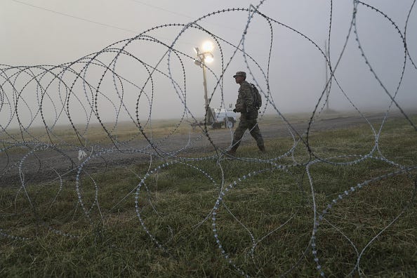 US Troops at US- Mexico border